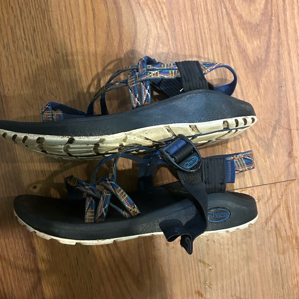 Chaco Black and Blue Sandals Outdoor Ready